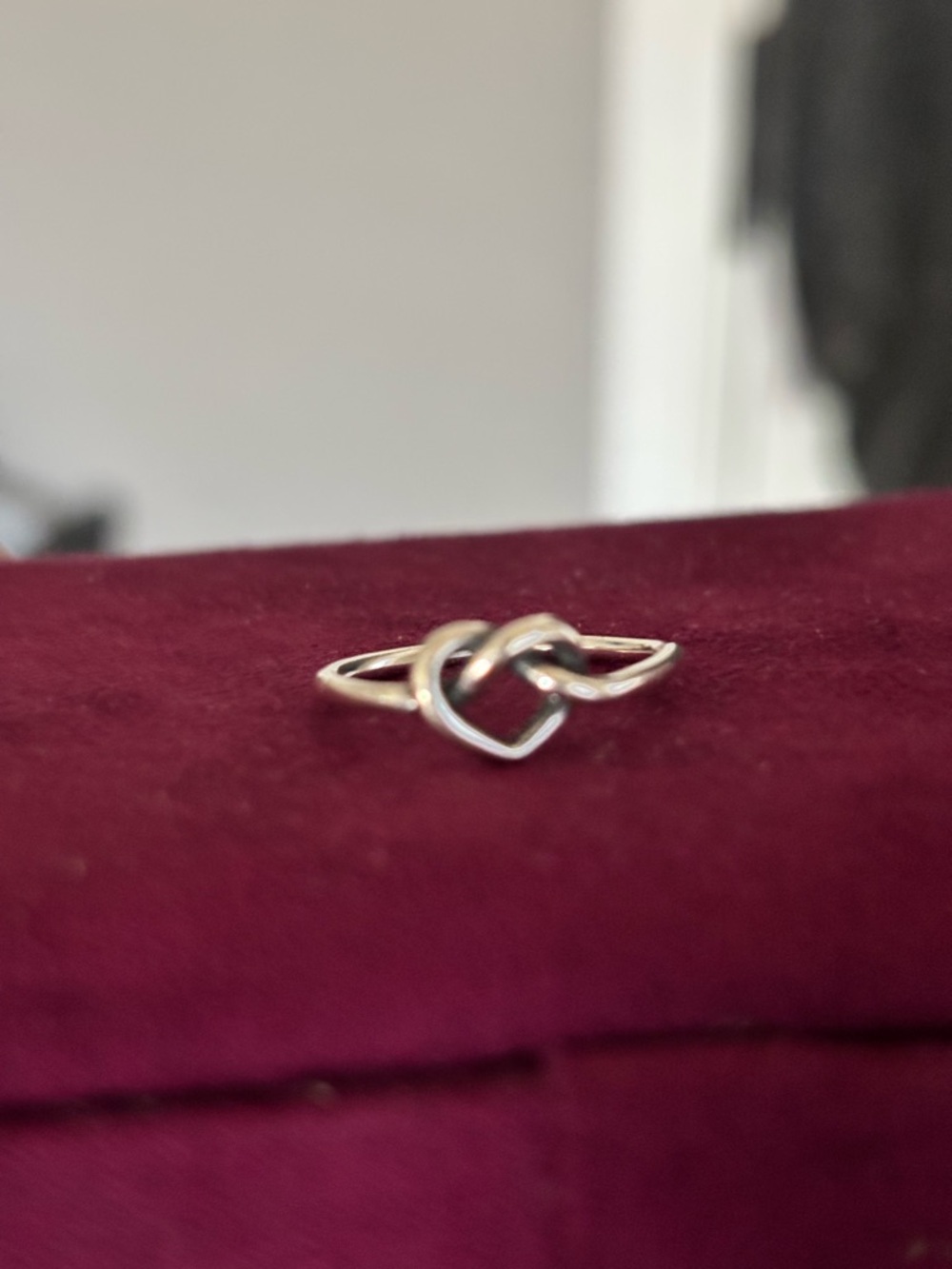 James Avery Silver Heart Knot